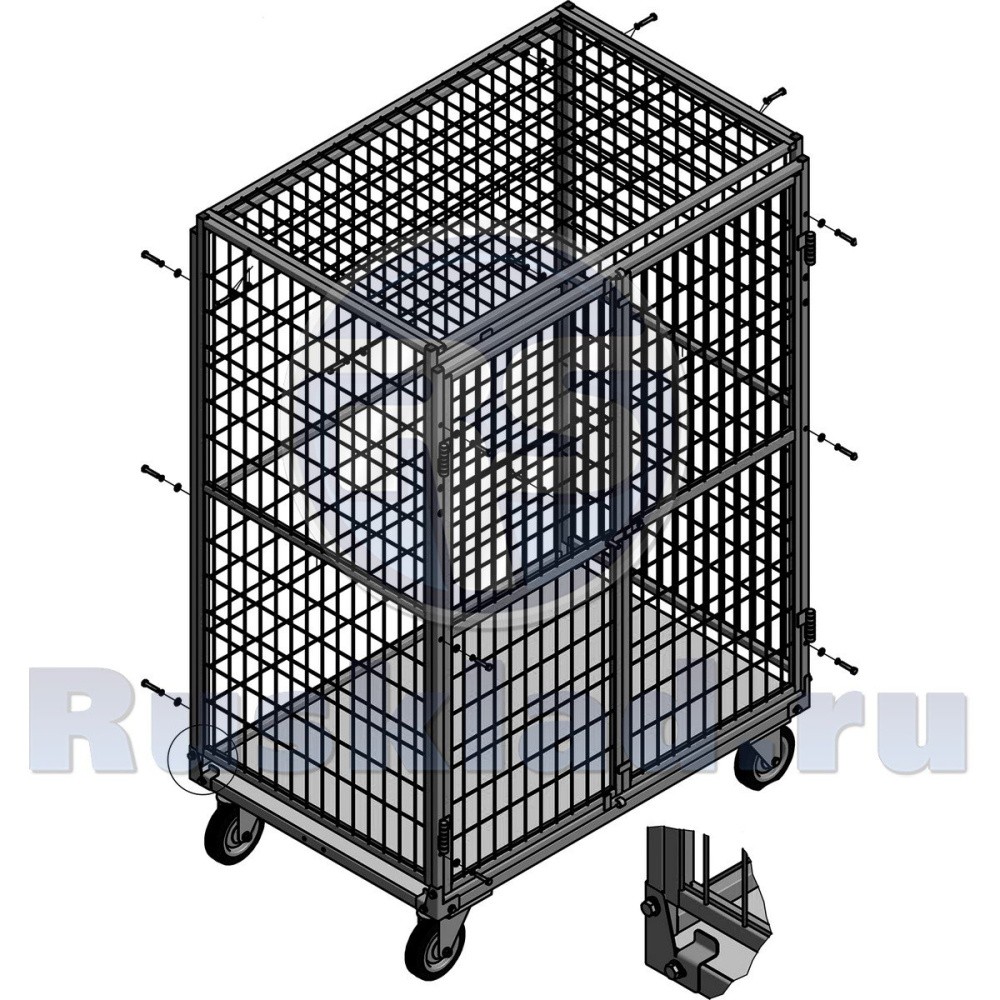Шкаф сетчатый металлический. ШСМ Шкаф сетчатый металлический. ШСМ