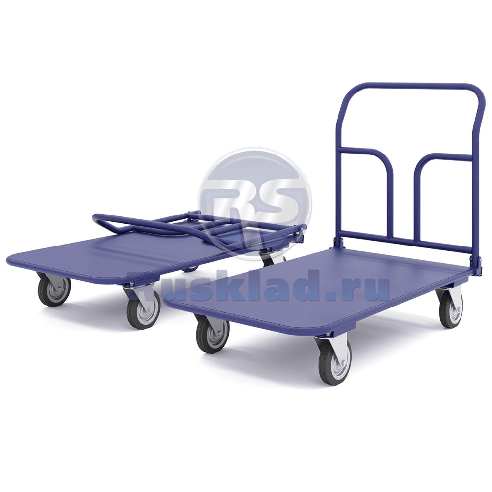 Тележка платформенная со складной ручкой, система трансформации - педаль. ТПСР М П Тележка платформенная со складной ручкой, система трансформации - педаль. ТПСР М П
