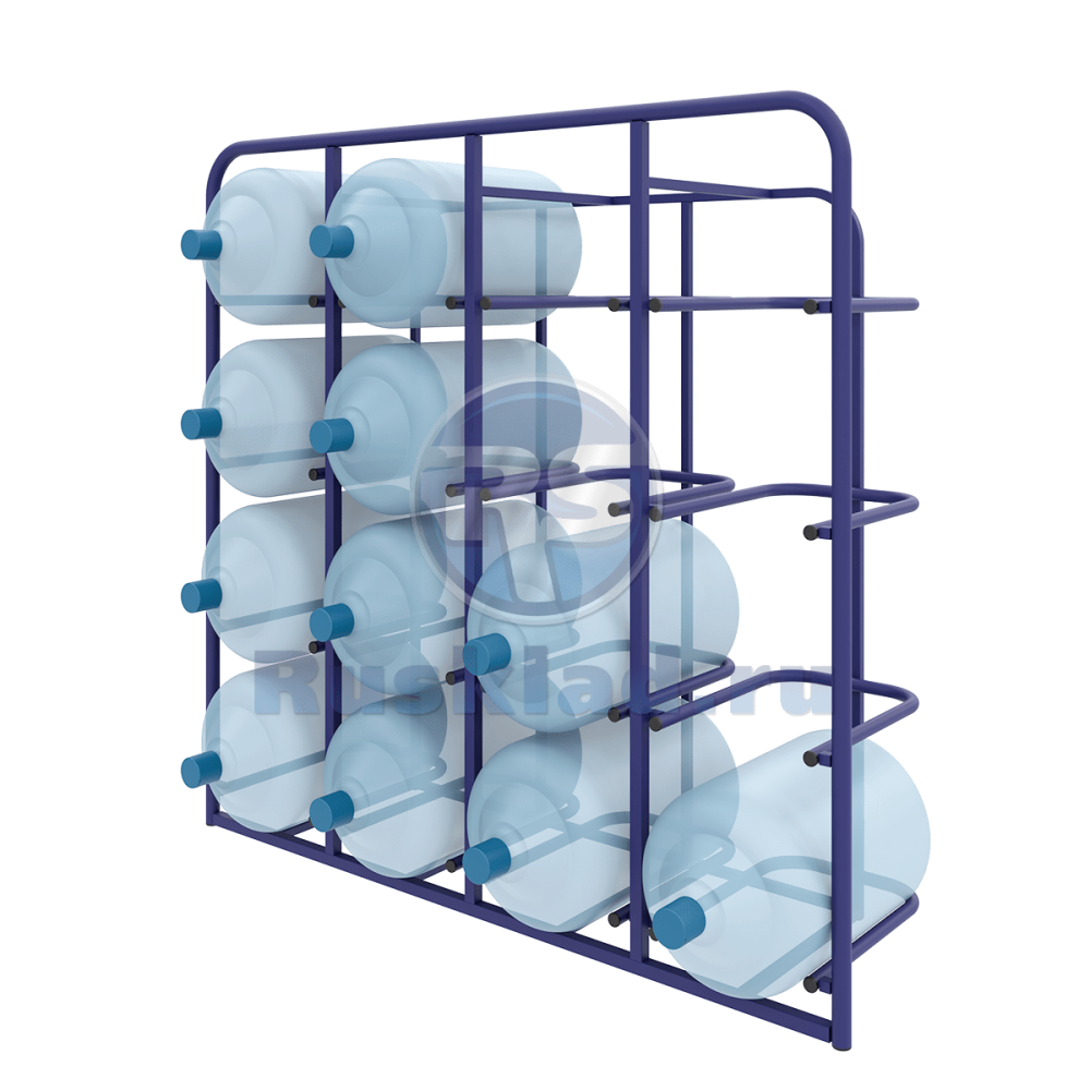 Стеллажи специализированные для 16-ти бутылей объемом 19 литров. СВД-16 Стеллажи специализированные для 16-ти бутылей объемом 19 литров. СВД-16